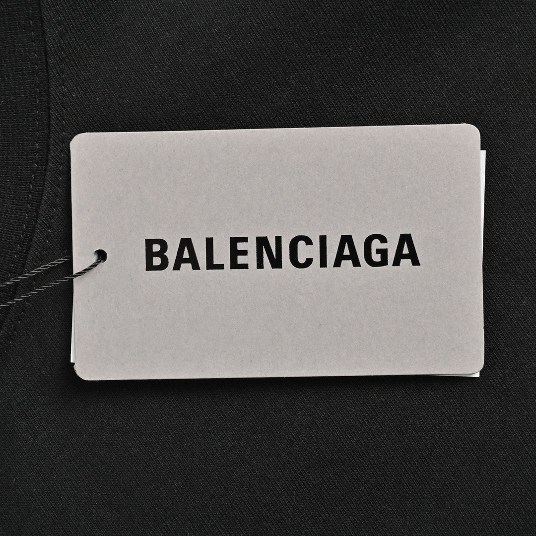 Balenciaga/巴黎世家 24ss 前后反光字母印花短袖