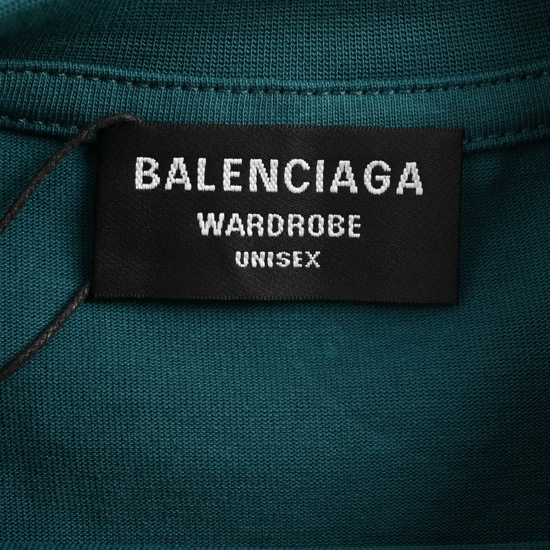 Balenciaga/巴黎世家 前后字母刺绣短袖