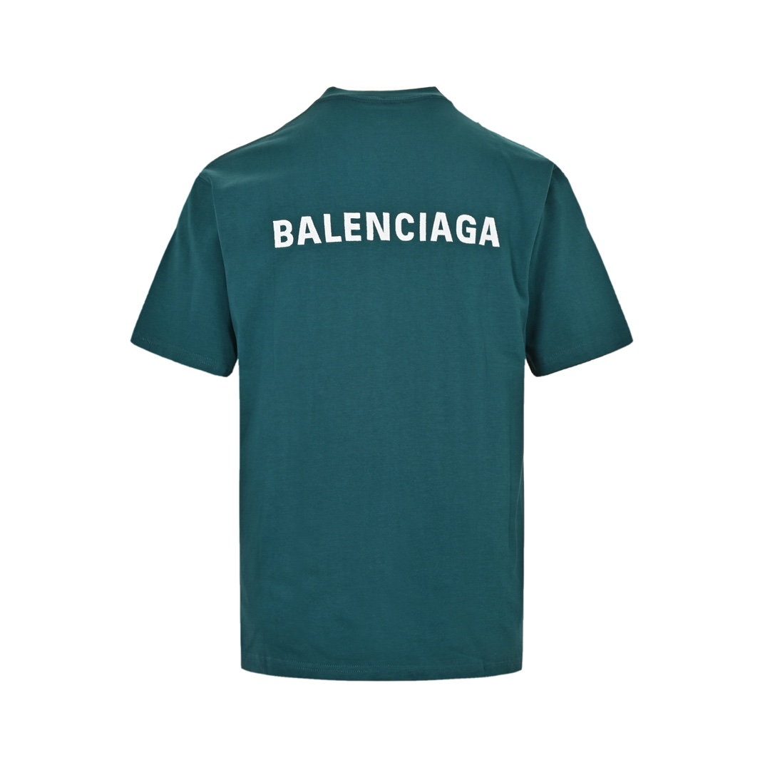 Balenciaga/巴黎世家 前后字母刺绣短袖