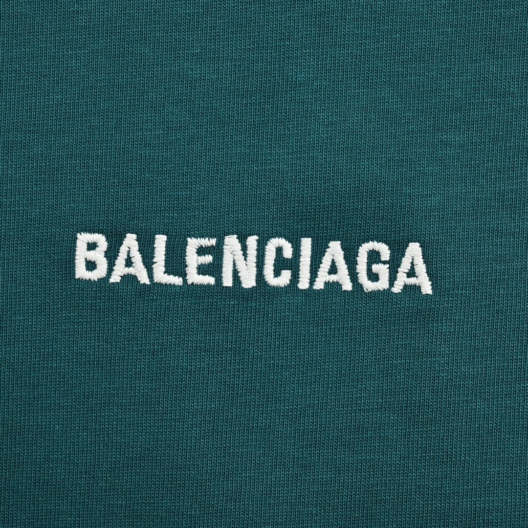 Balenciaga/巴黎世家 前后字母刺绣短袖