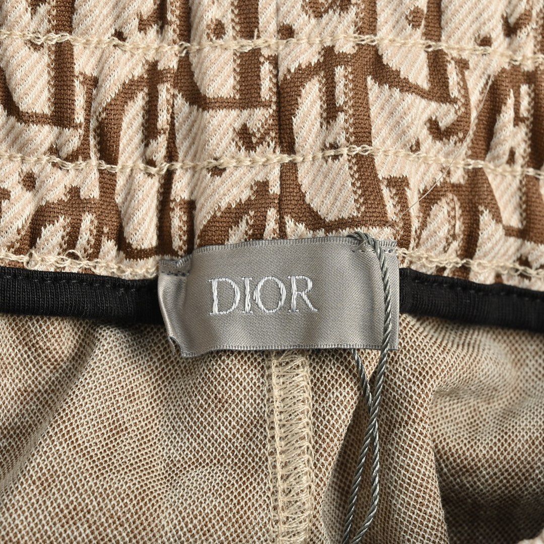 Dior/迪奥 24Fw 满印提花侧边织带套装长裤