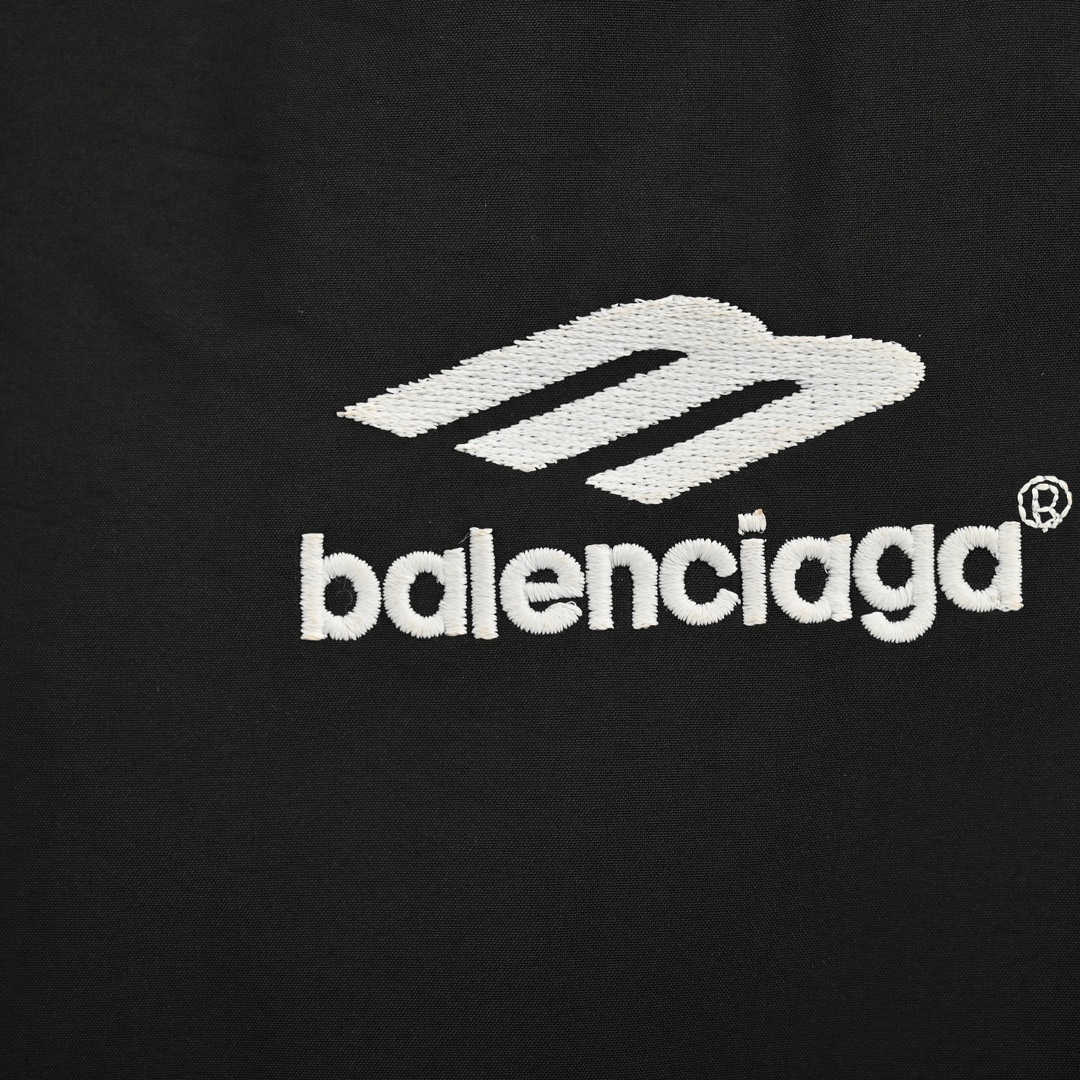 Balenciaga/巴黎世家 24Fw 曼联刺绣嵌条梭织长裤