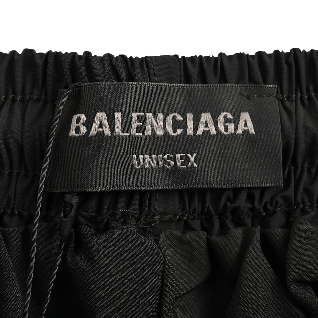 Balenciaga/巴黎世家 24Fw 曼联刺绣嵌条梭织长裤