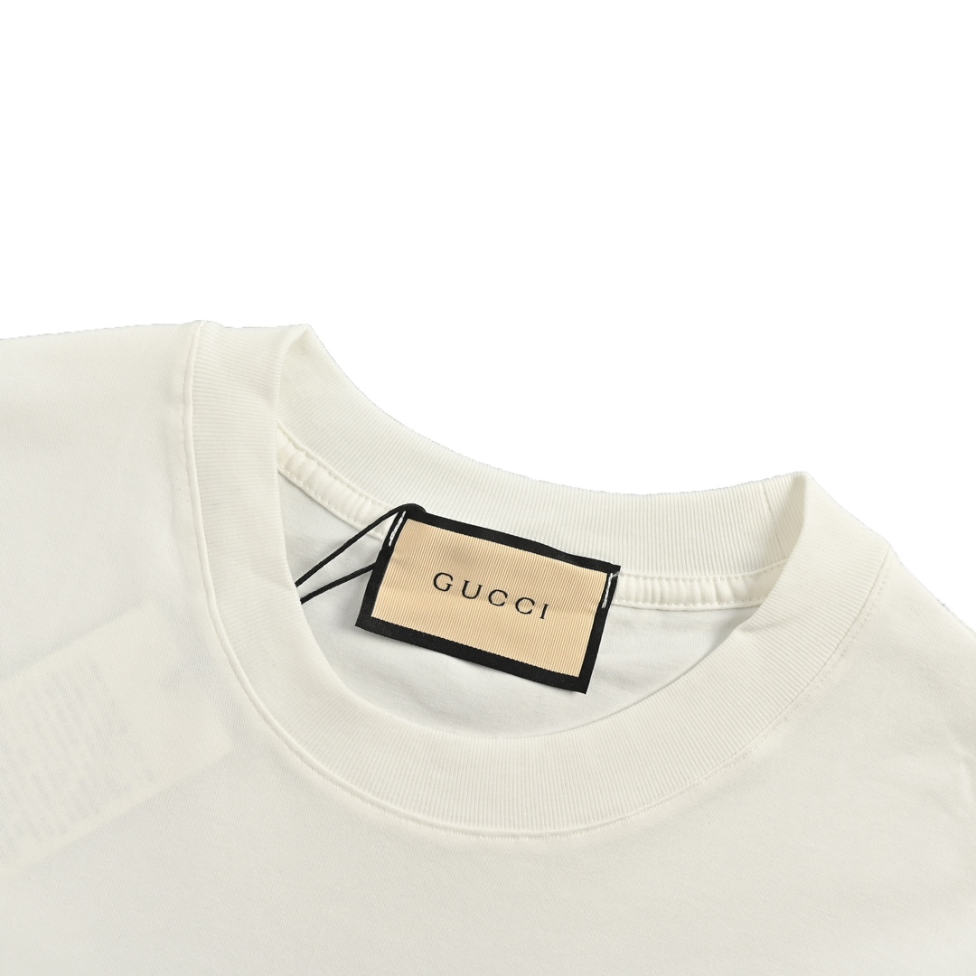 Gucci/古驰 24ss 水果字母刺绣短袖