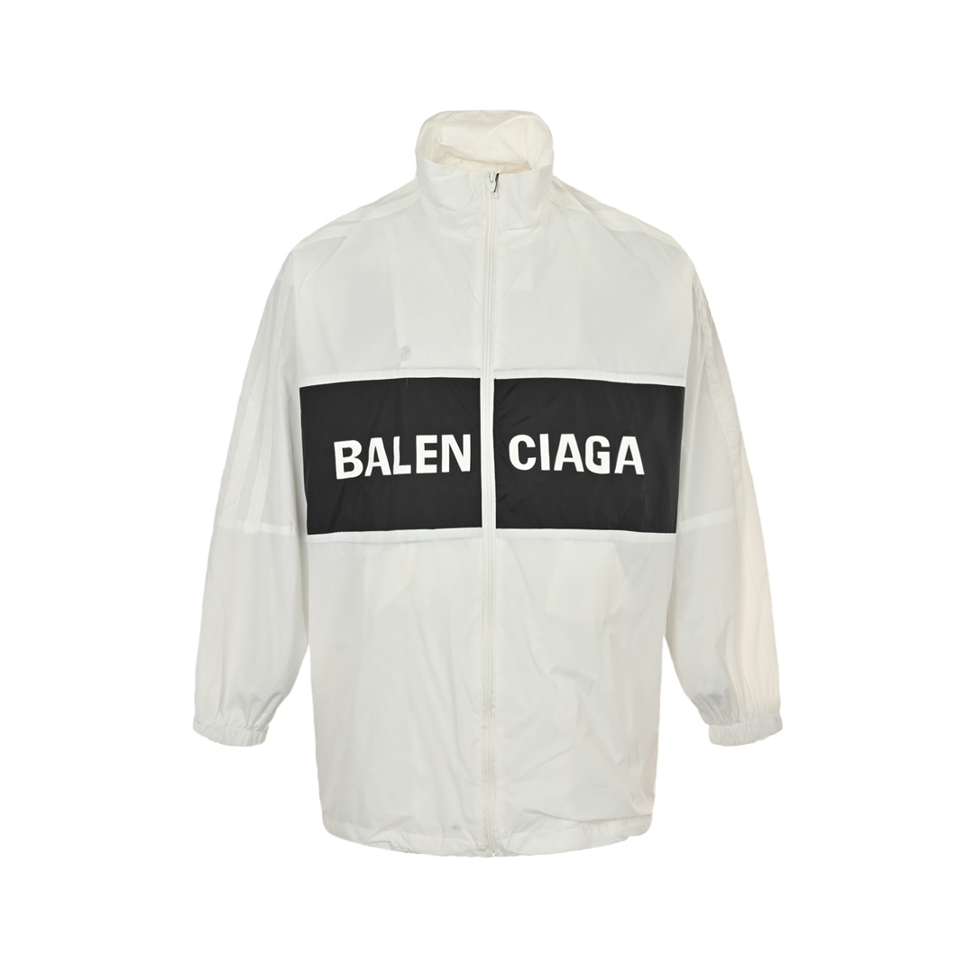 Balenciaga/巴黎世家 24Fw 黑白拼接冲锋衣夹克