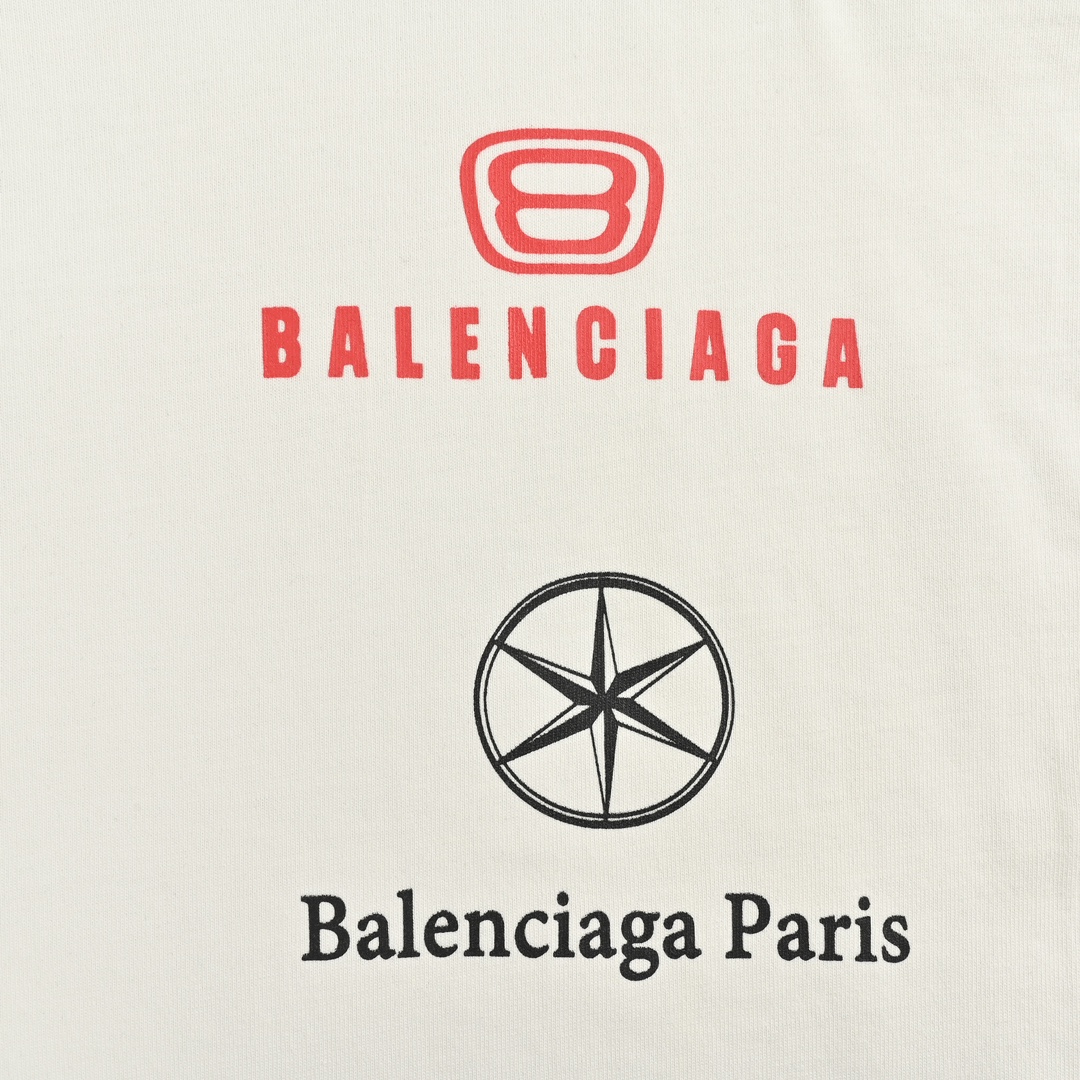 Balenciaga/巴黎世家 23ss 多标印花长袖T恤