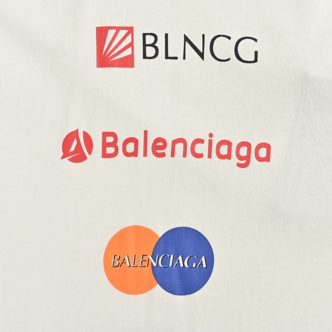 Balenciaga/巴黎世家 23ss 多标印花长袖T恤