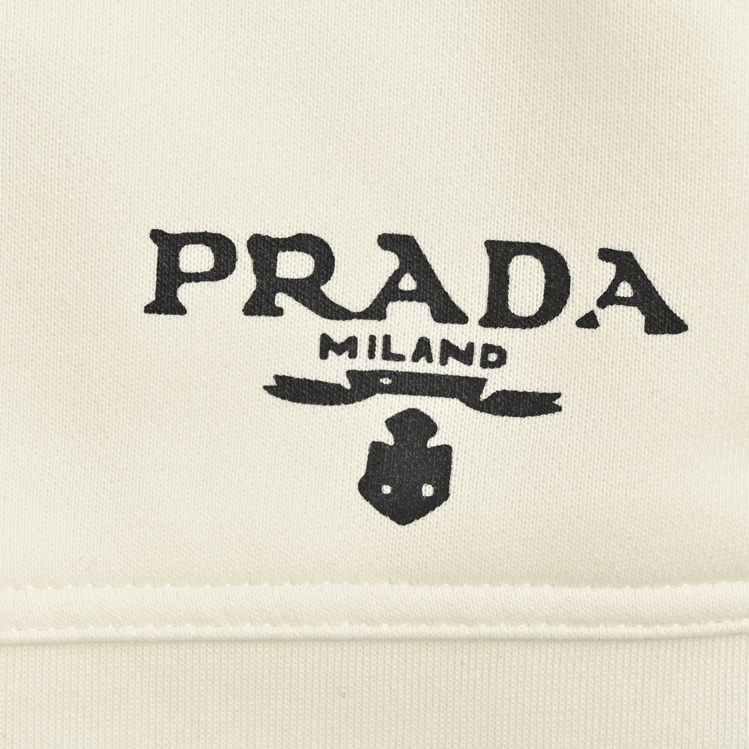 Prada /普拉达 24Fw 口袋字母logo裤脚红色饰条长裤