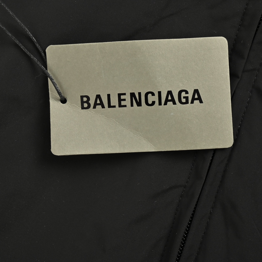 Balenciaga/巴黎世家 3B红白拼接连帽冲锋衣夹克外套