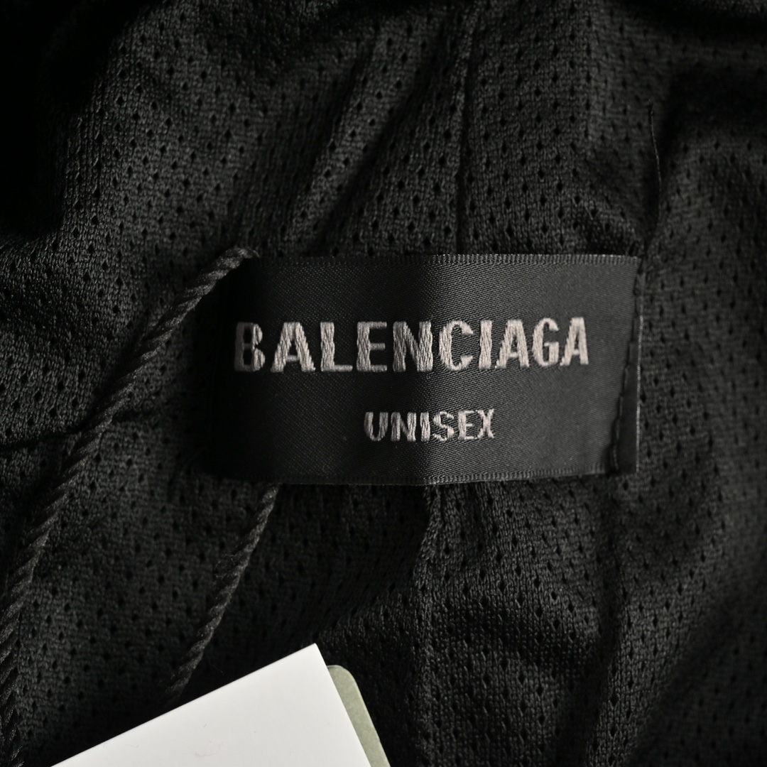 Balenciaga/巴黎世家 23Fw 走秀款拼接运动套装长裤  黑灰