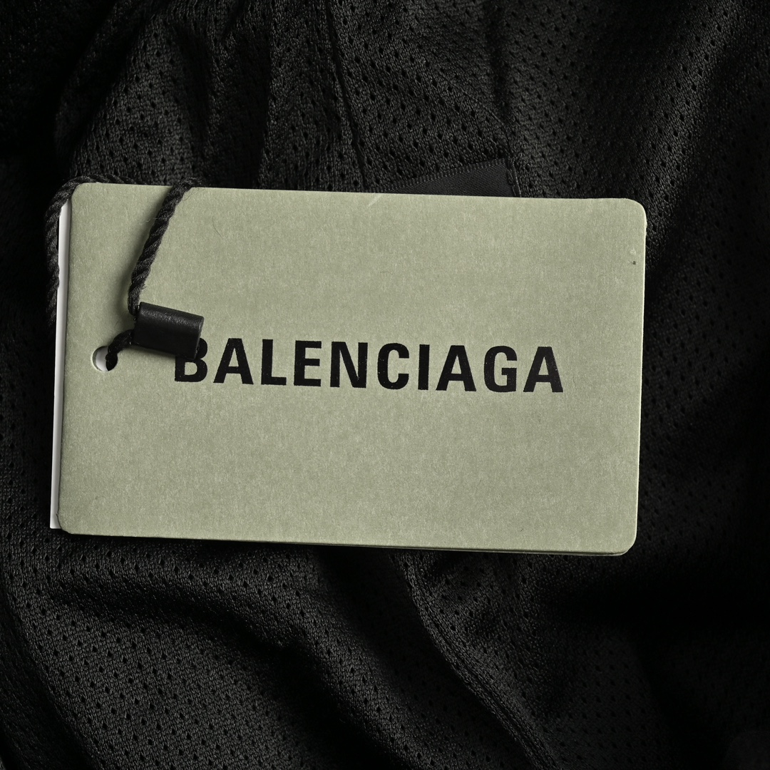 Balenciaga/巴黎世家 23Fw 走秀款拼接运动套装长裤  黑灰