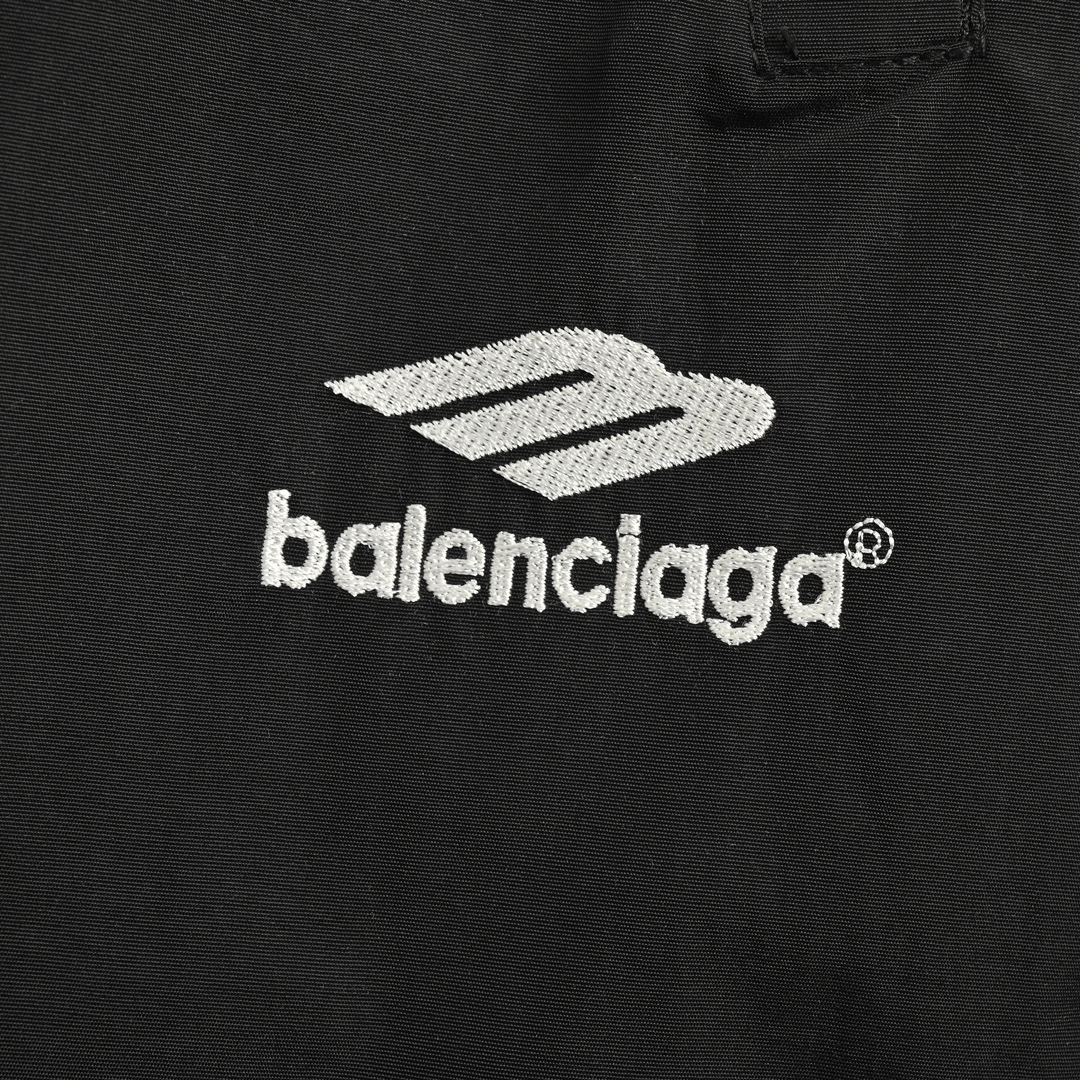 Balenciaga/巴黎世家 23Fw 走秀款拼接运动套装长裤  黑灰