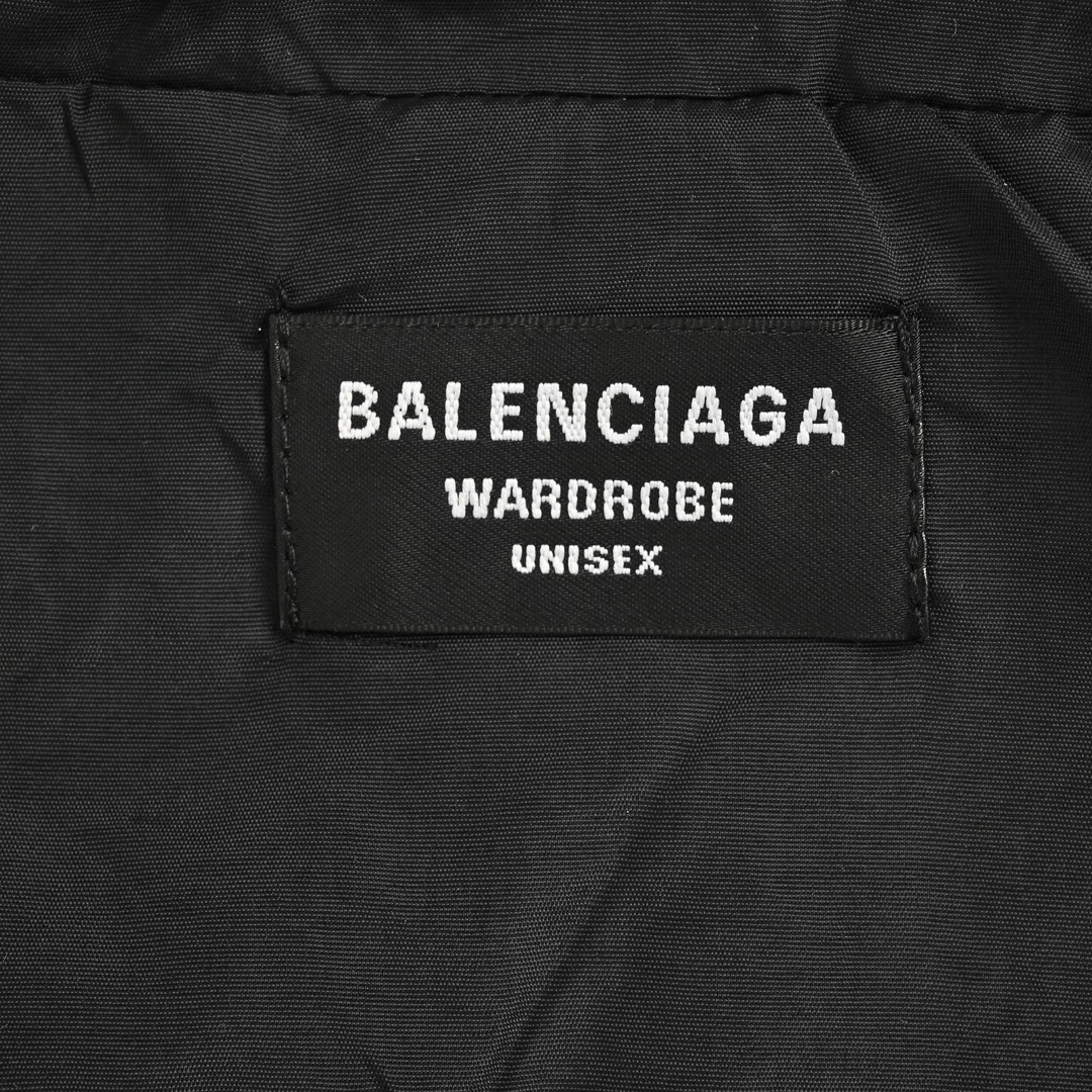 Balenciaga/巴黎世家 23Fw 走秀款拼接运动套装外套  黑绿