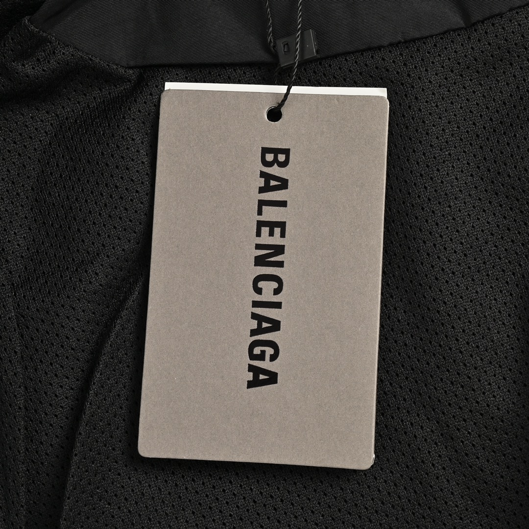 Balenciaga/巴黎世家 23Fw 走秀款拼接运动套装外套  黑灰