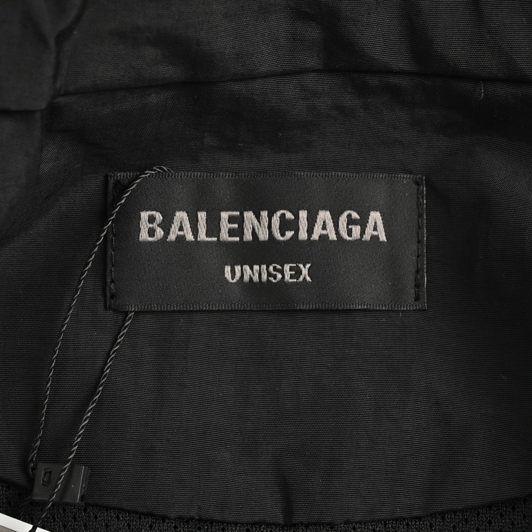 Balenciaga/巴黎世家 23Fw 走秀款拼接运动套装外套  黑灰