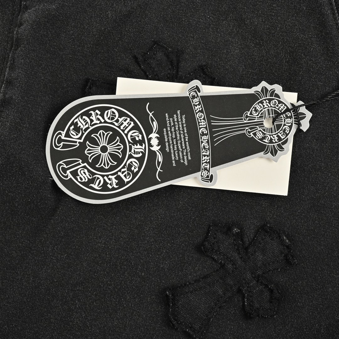 Chrome Hearts/克罗心 水洗十字贴布短袖