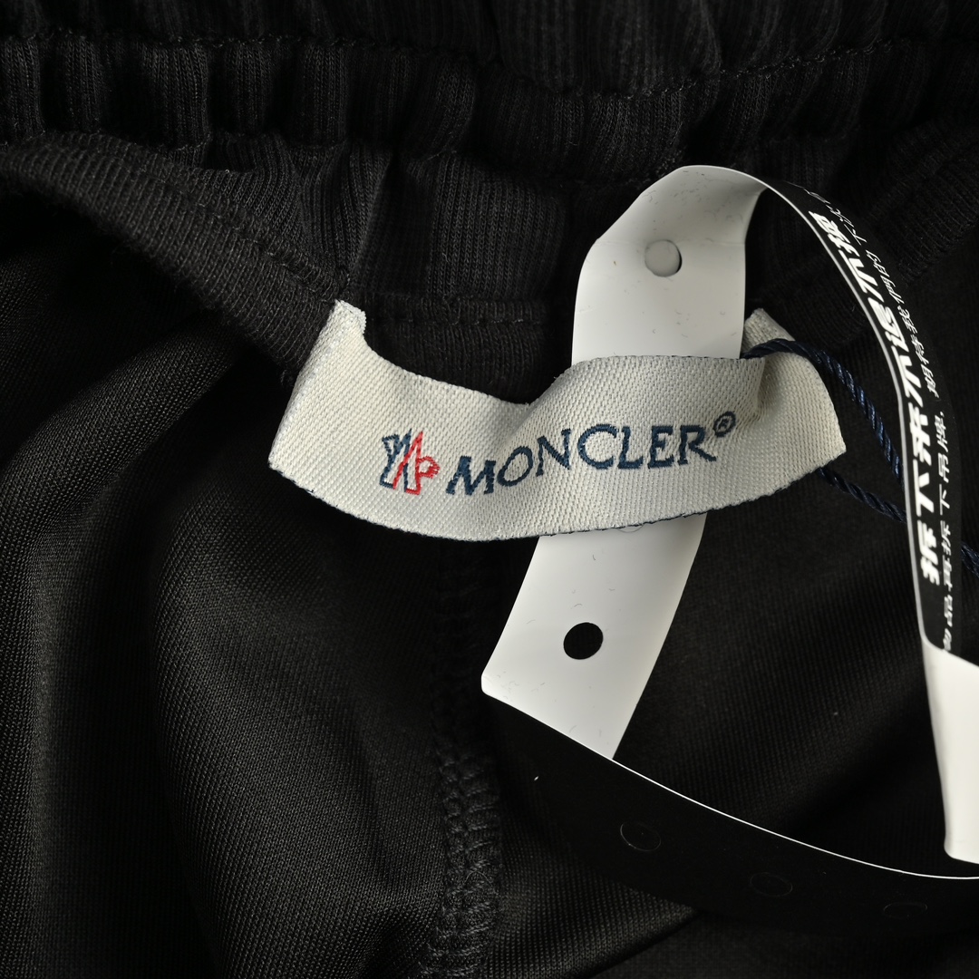 Moncler/蒙口 侧边织带徽标长裤 品牌logo徽标刺绣