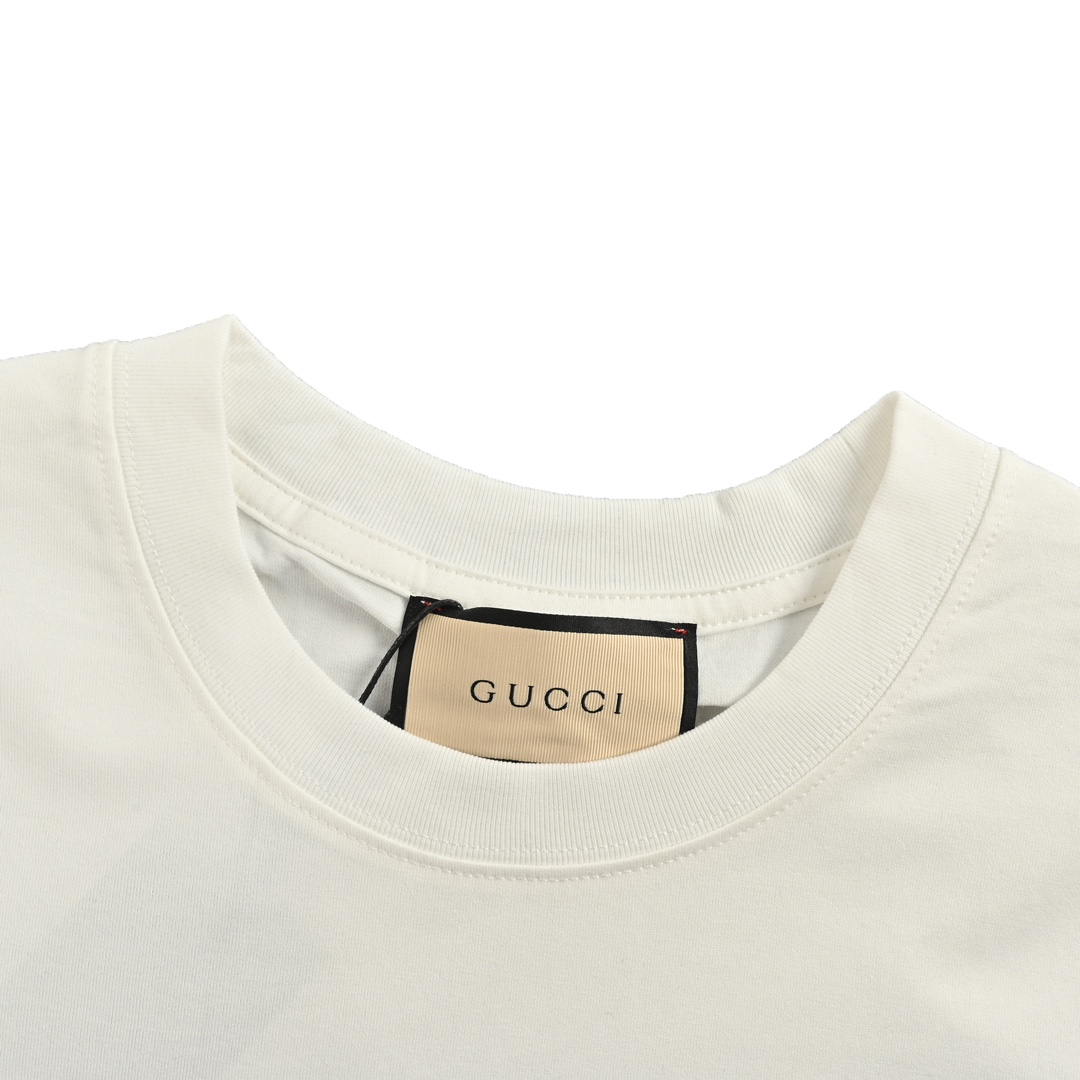 Gucci/古驰 24ss 刺绣字母logo短袖