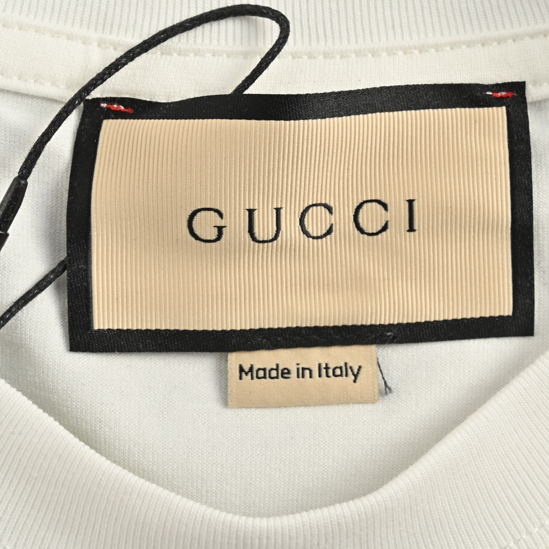 Gucci/古驰 24ss 刺绣字母logo短袖