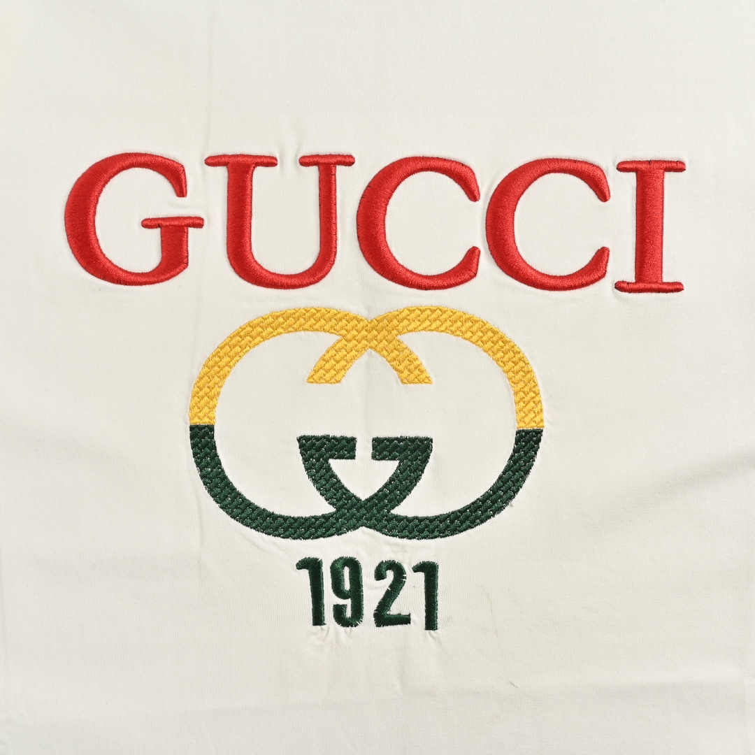 Gucci/古驰 24ss 刺绣字母logo短袖