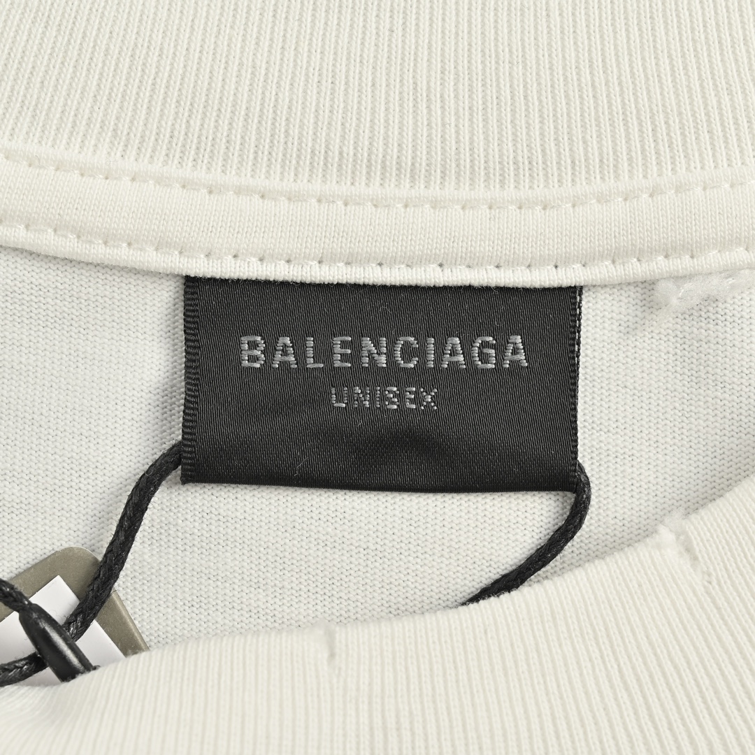 Balenciaga/巴黎世家 24Fw 支付方式印花长袖T恤