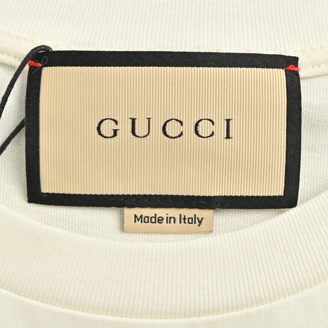 Gucci/古驰 22ss 彩虹字母logo印花短袖