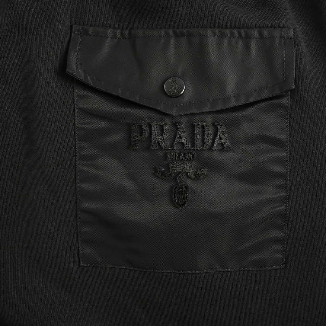 Prada/普拉达 24Fw 后口袋牙刷logo长裤