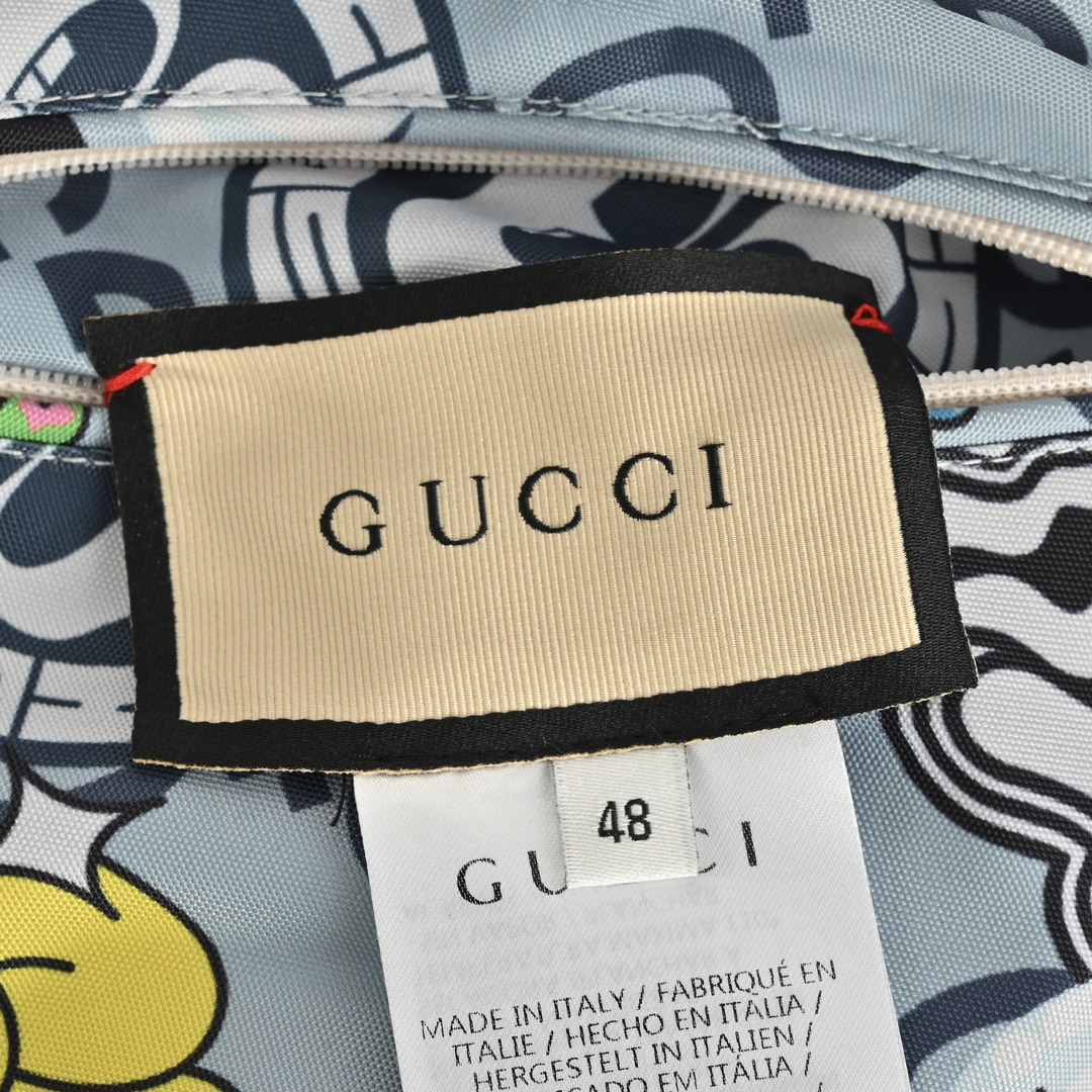 Gucci/古驰 24Fw 爱心樱桃趣味涂鸦双面穿夹克外套