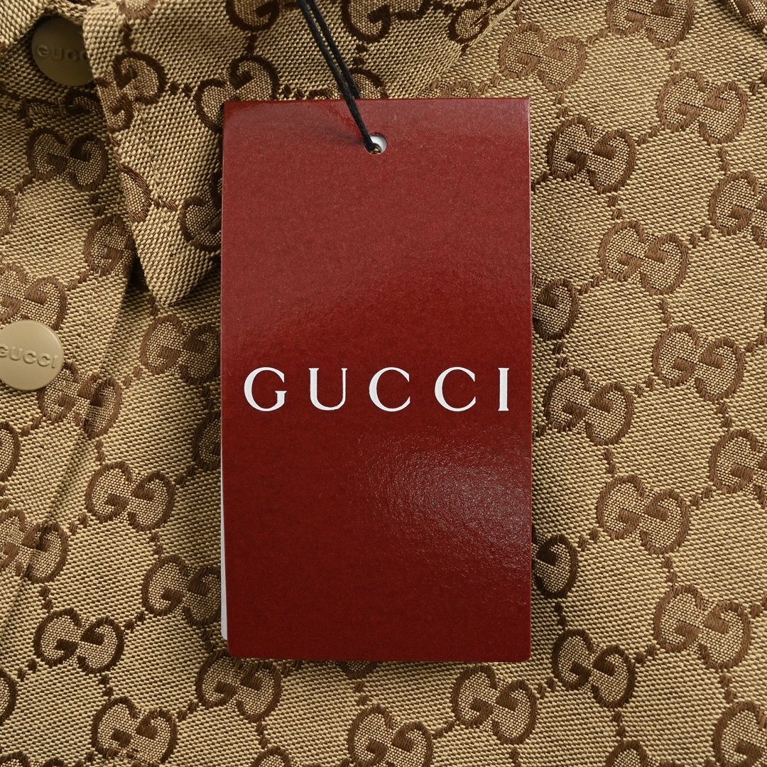 Gucci/古驰 24Fw 满印双G提花衬衫外套