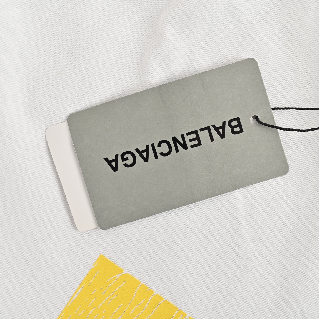 Balenciaga/巴黎世家 24ss 方块3标印花短袖