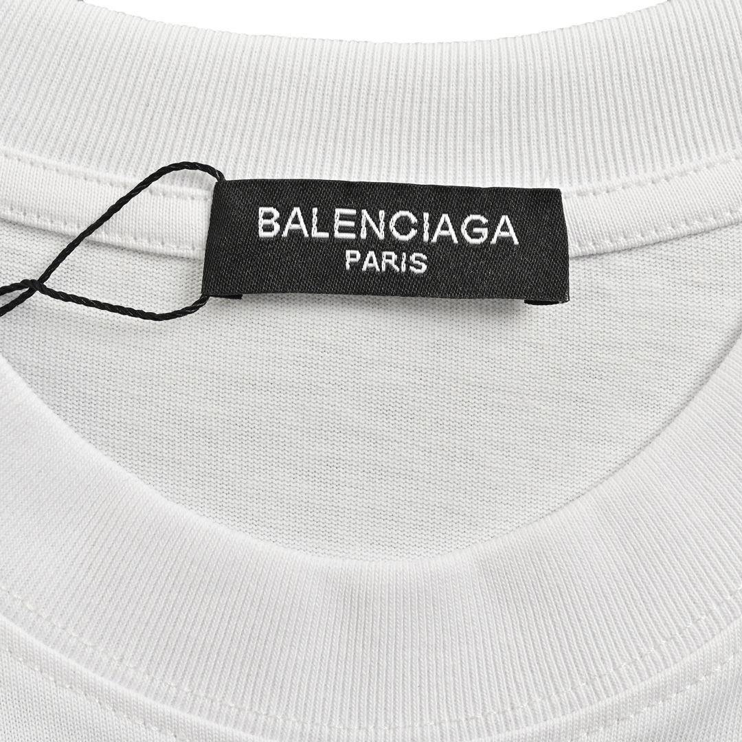 Balenciaga/巴黎世家 24ss 护照logo印花短袖