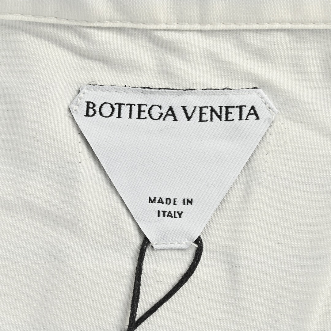 Bottega Veneta/BV 假两件短袖衬衫 真两件短袖衬衫