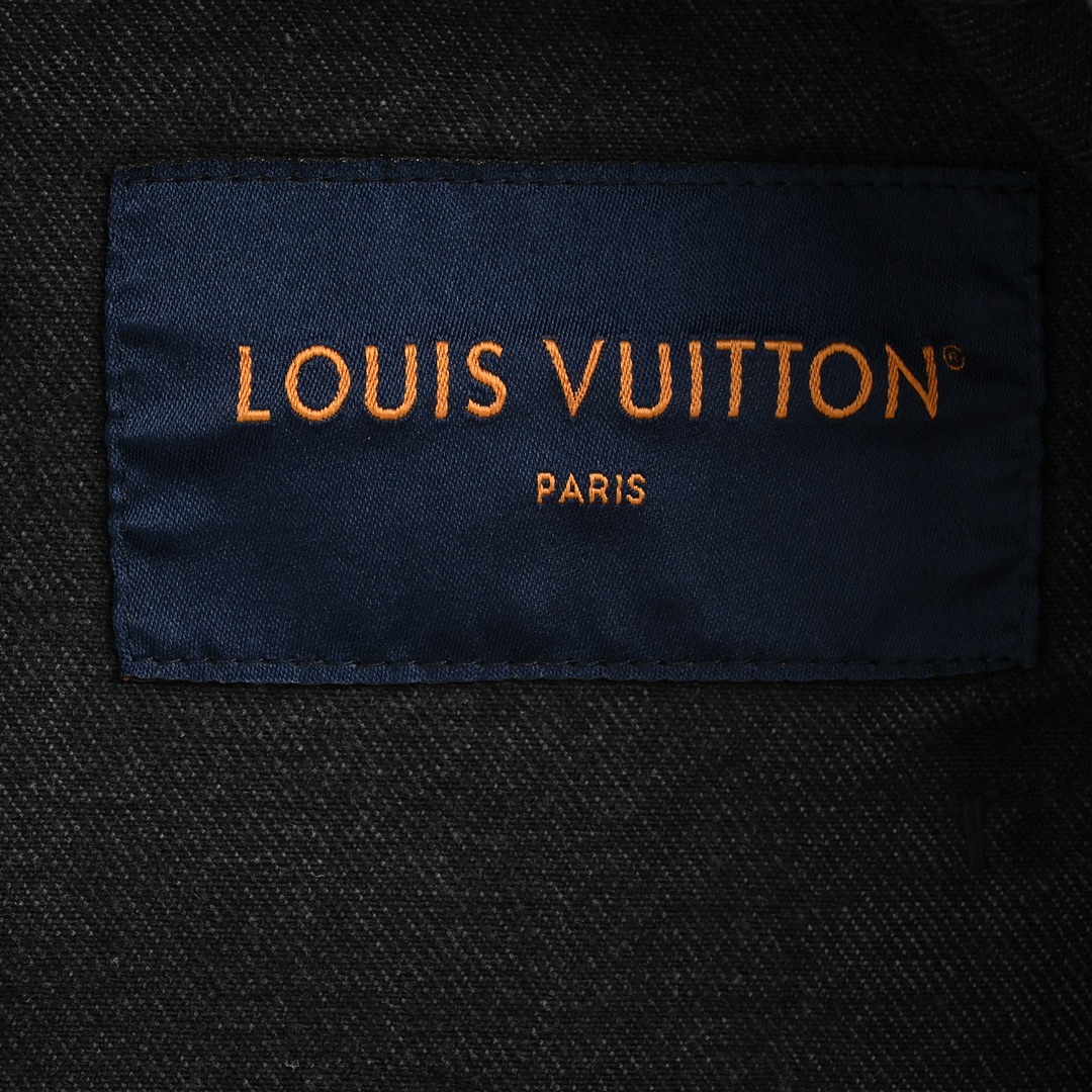 Louis Vuitton/路易威登 24Fw 刺绣老花渐变水洗套装牛仔夹克