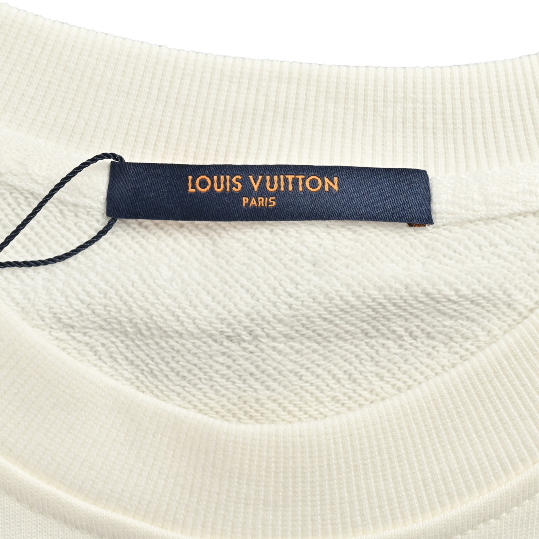 Louis Vuitton/路易威登 24Fw 反转logo字母印花圆领卫衣