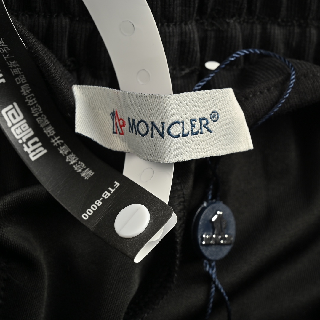 Moncler/蒙口 24Fw 侧边织带徽标长裤 品牌logo徽标刺绣