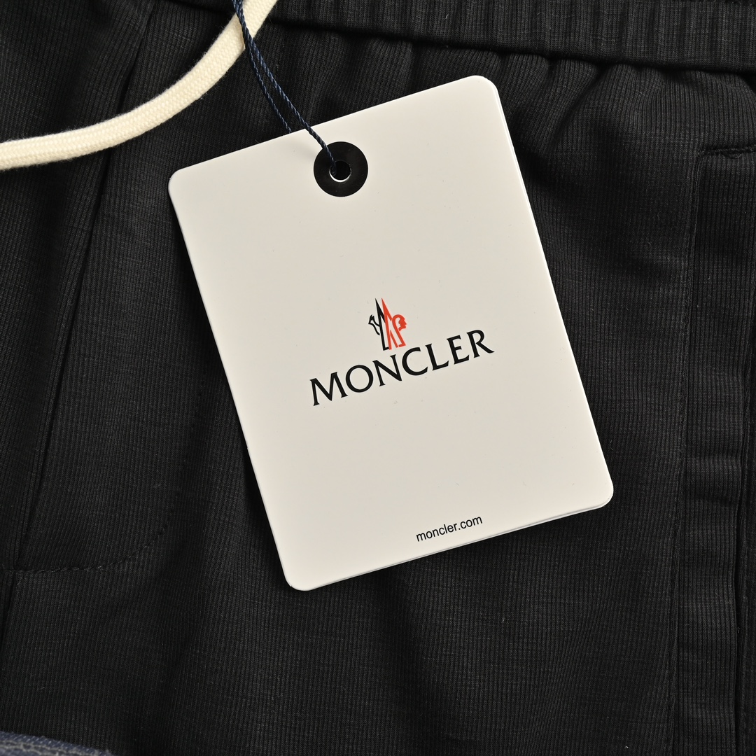 Moncler/蒙口 24Fw 侧边织带徽标长裤 品牌logo徽标刺绣