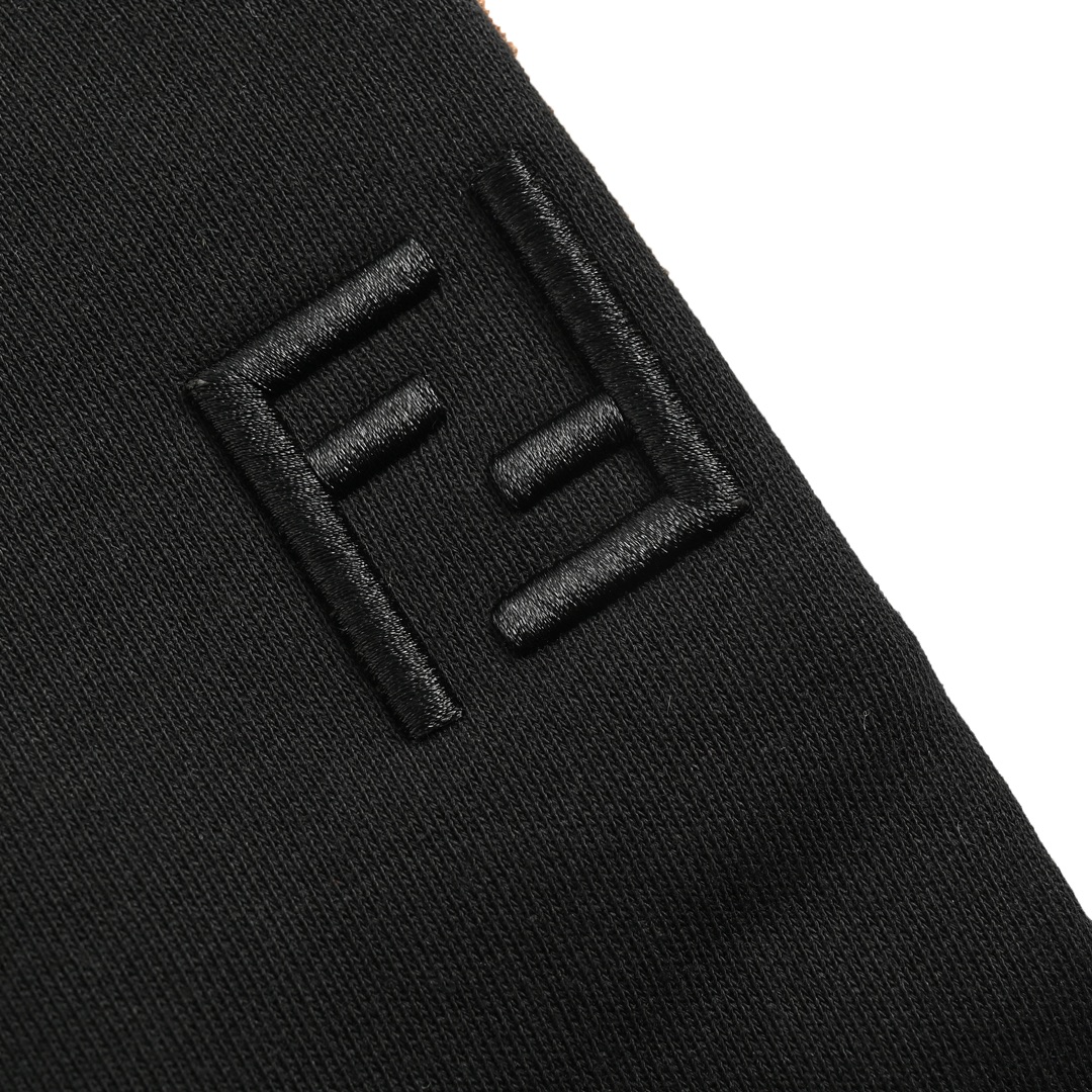 Fendi/芬迪 24Fw 双F刺绣logo织带长裤