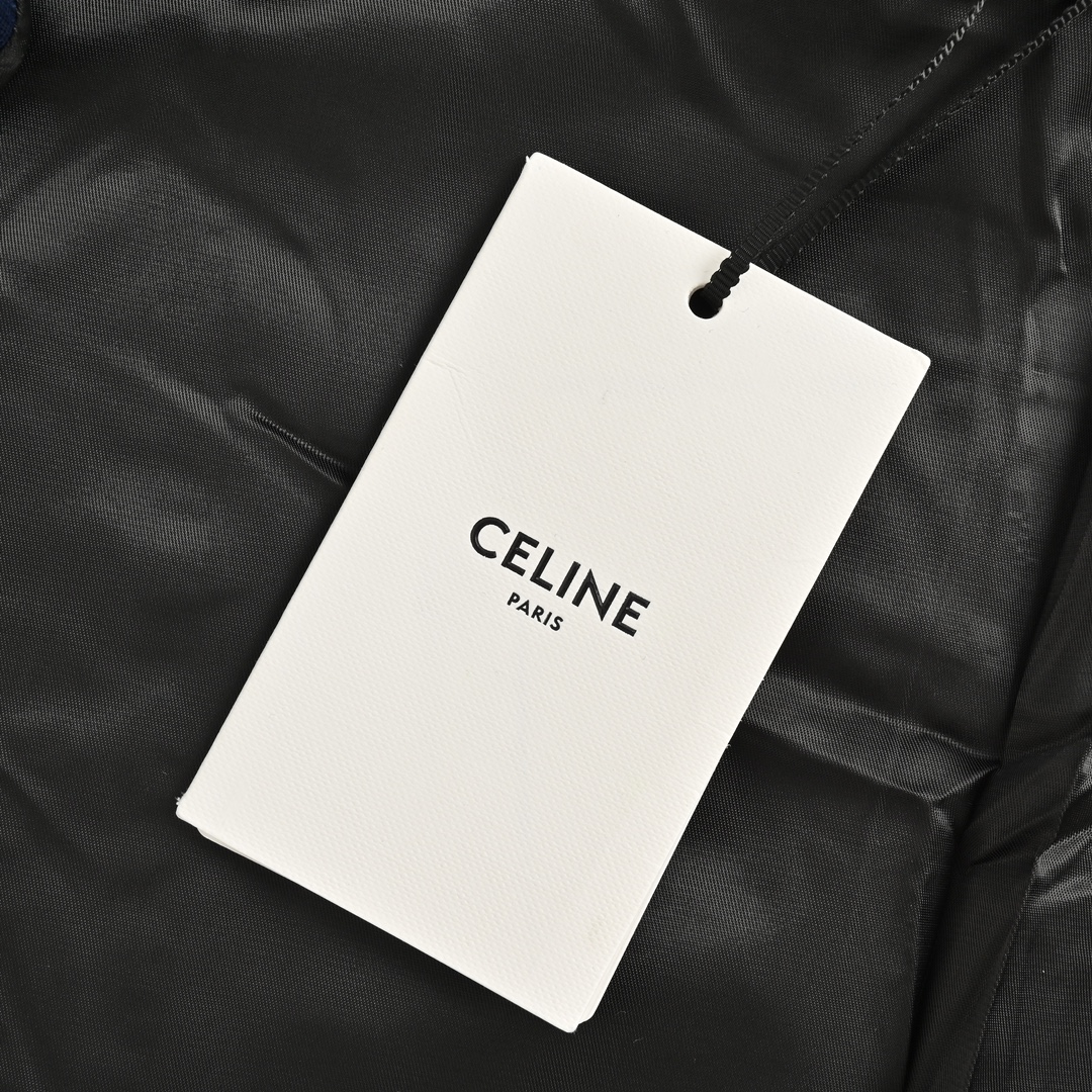 Celine/赛琳 24Fw 双面平纹织带连帽夹克外套