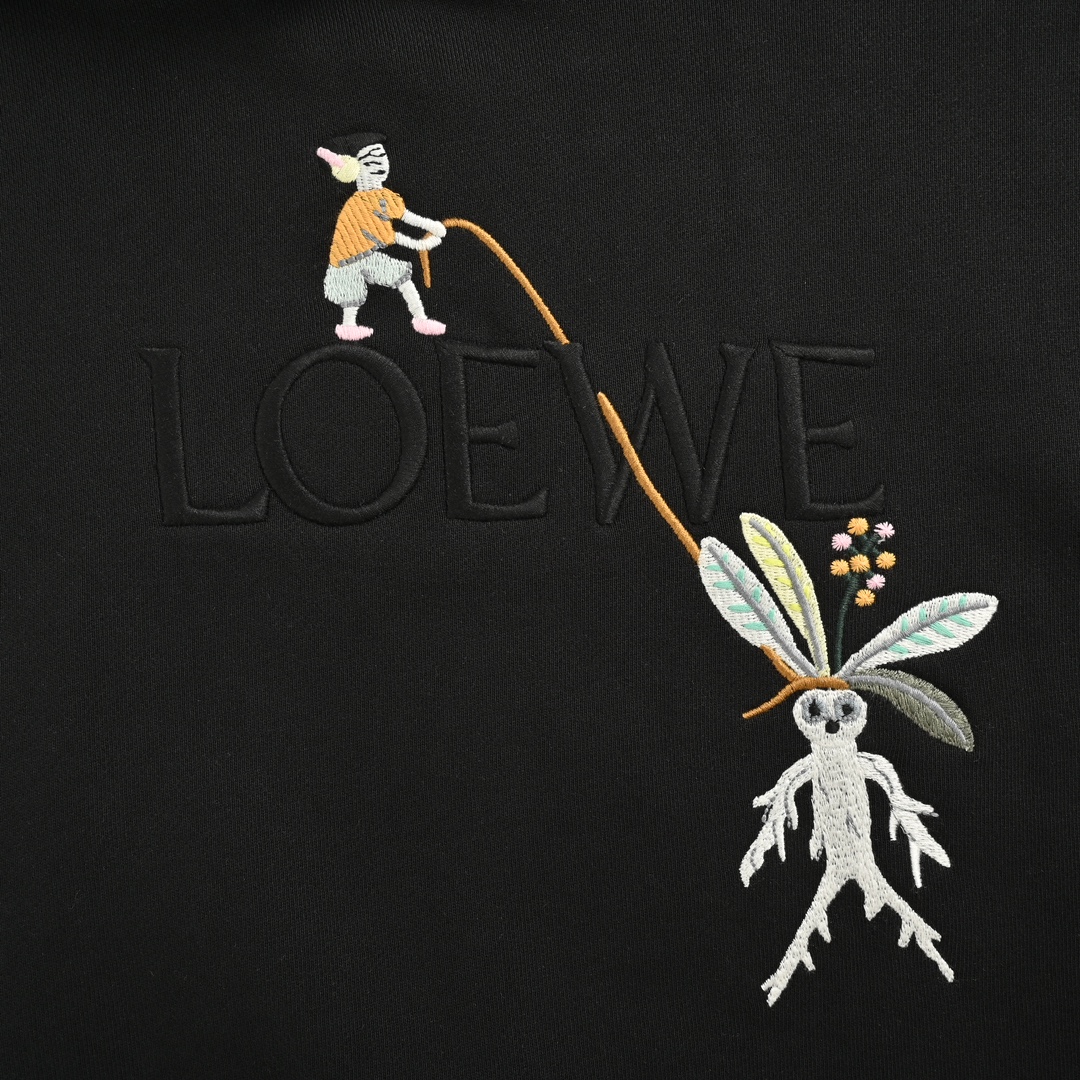 Loewe & Suna Fujita 罗意威曼德拉草刺绣连帽卫衣