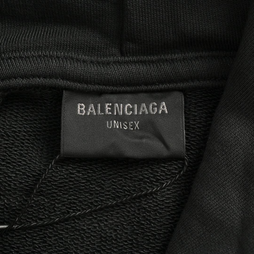 Balenciaga/巴黎世家 loop sports 蓝环印花连帽卫衣