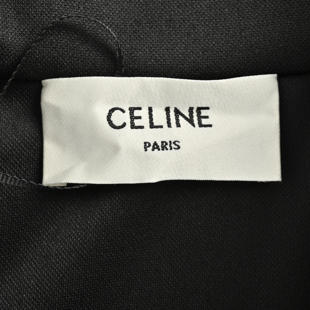 Celine/赛琳 24Fw 字母刺绣半拉链卫衣