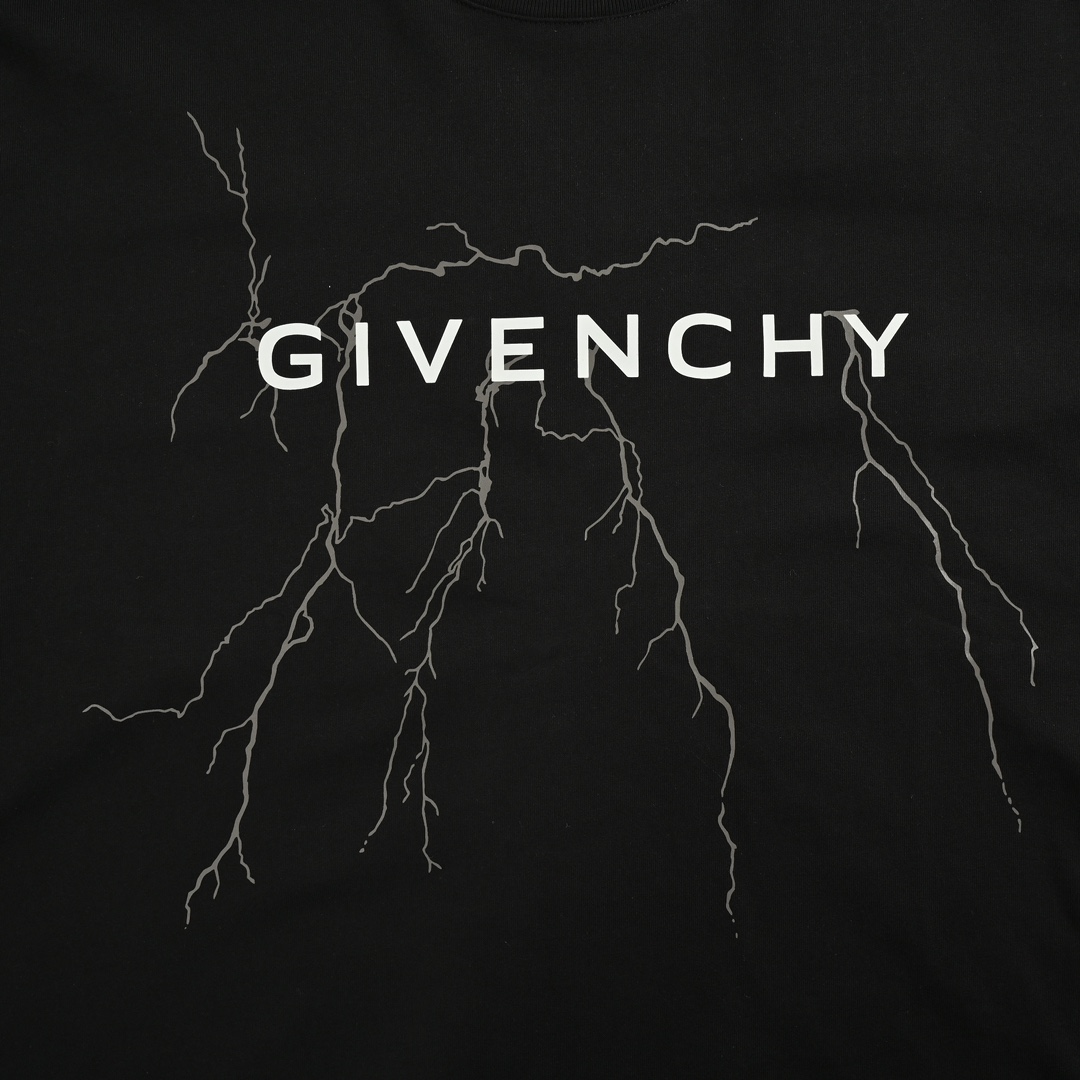 GIVENCHY/纪梵希 反光闪电长袖T恤 采用定制潮牌双纱260克 轻薄舒适柔软