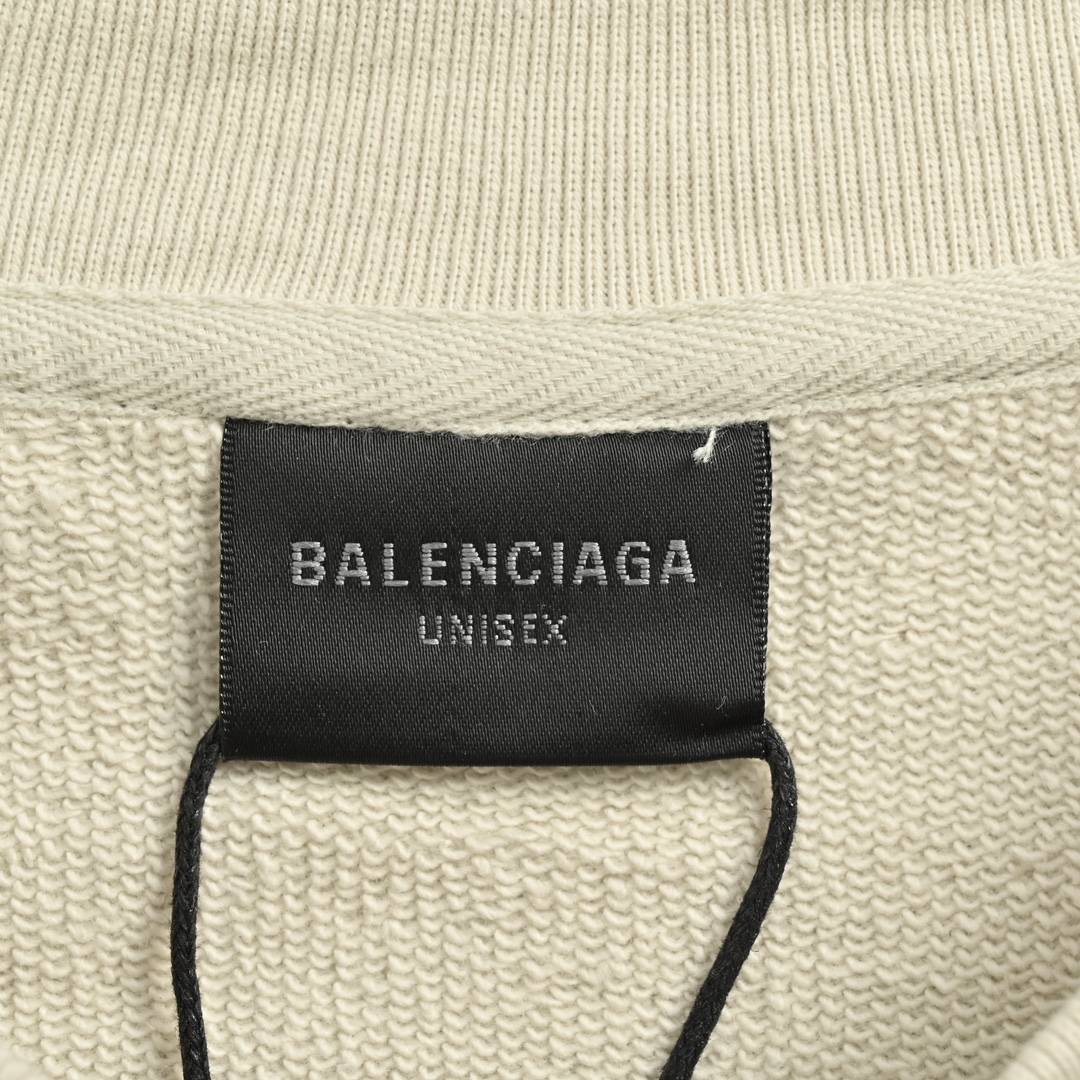 Balenciaga/巴黎世家 24Fw 美纹纸胶带印花圆领卫衣