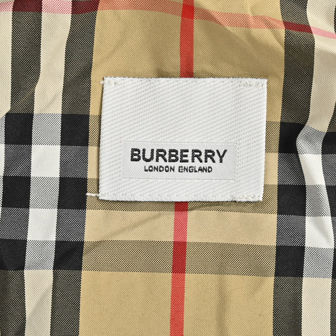 Burberry/巴宝莉 切片格纹连帽夹克外套