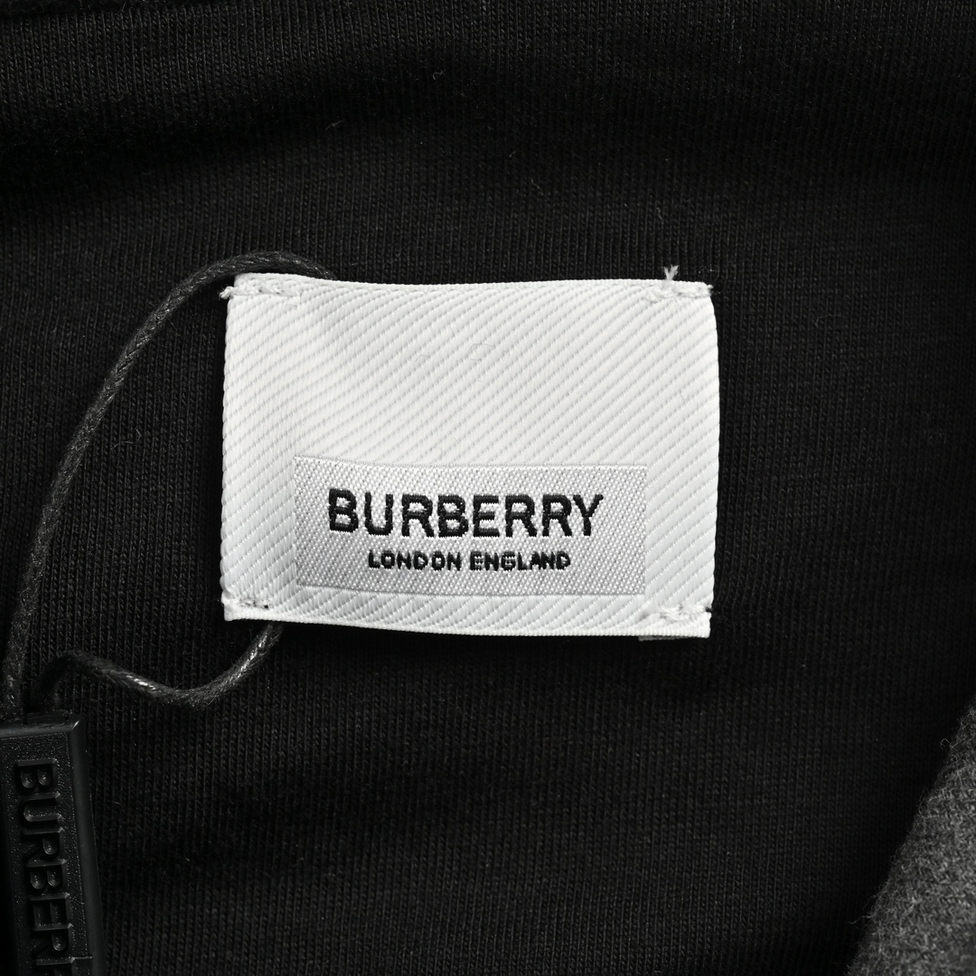 Burberry/巴宝莉 23Fw B标格纹内衬拉链连帽卫衣外套