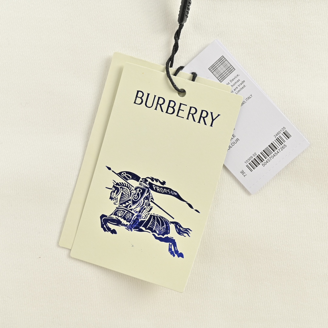 Burberry/巴宝莉 24Fw 横条手臂战马印花圆领卫衣