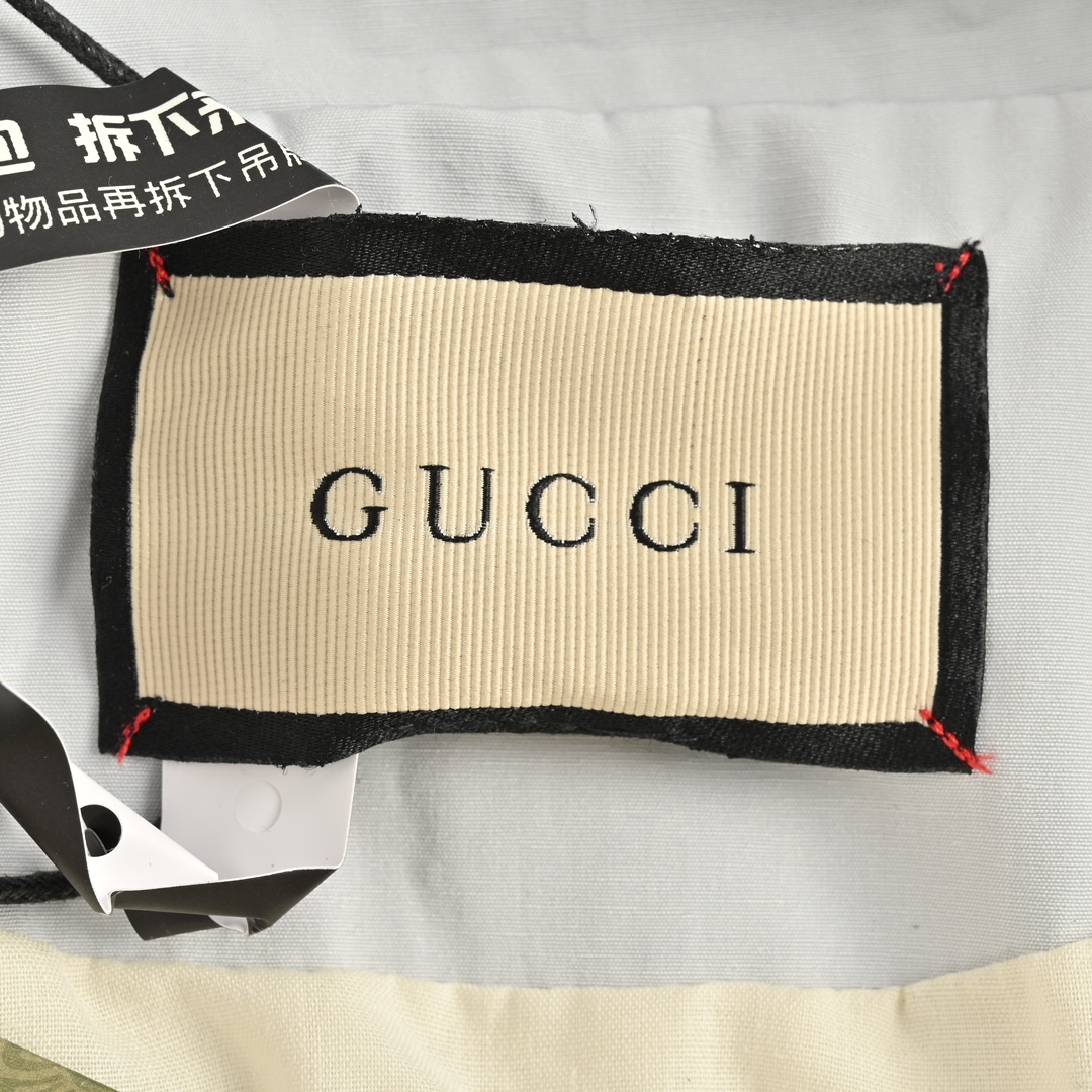 Gucci /古驰 24Fw 拼接满印老花夹克外套