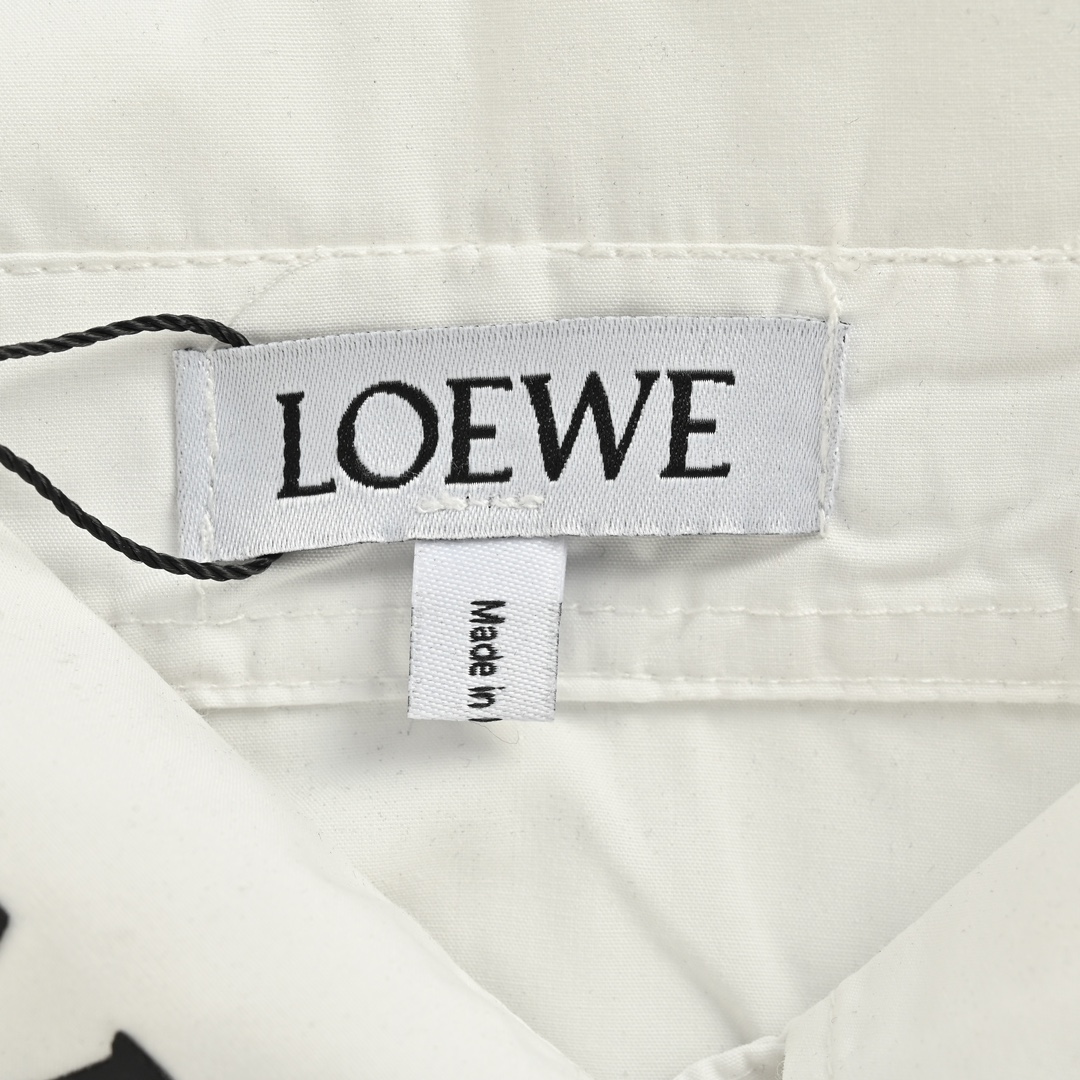 Loewe/罗意威 24Fw 立体压胶logo衬衫