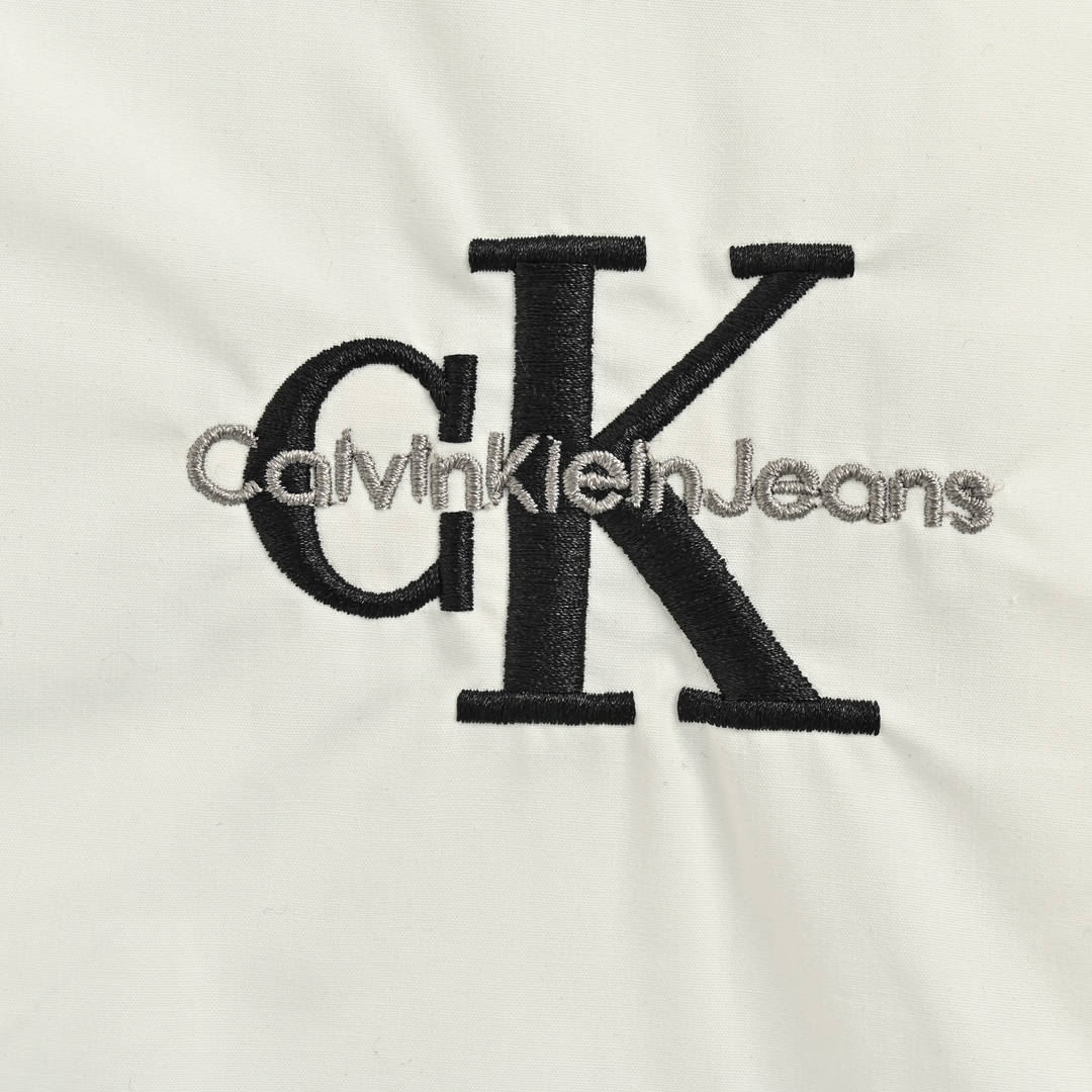 Calvin Klein Jeans CK刺绣logo休闲宽松长袖衬衫