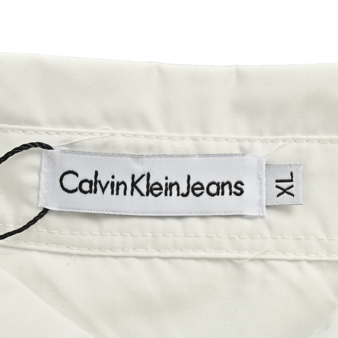 Calvin Klein Jeans CK刺绣logo休闲宽松长袖衬衫